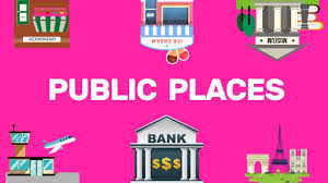 public places speech flashcards for toddler