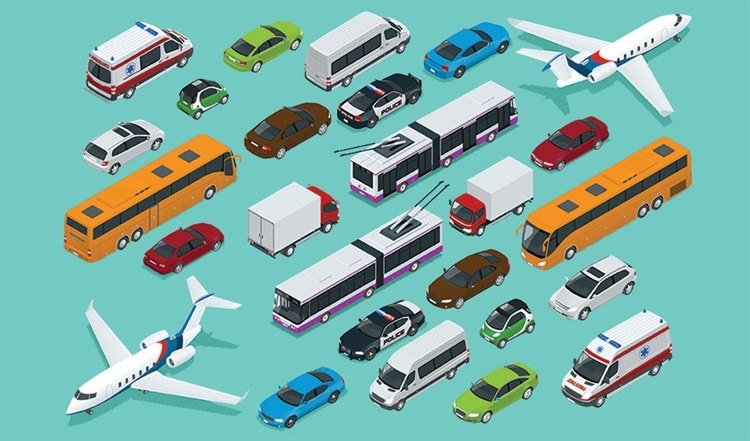 pictures of mode of Transportation flashcard for kids